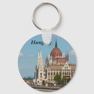 Budapest, the building of the Parliament, Hungary Keychain