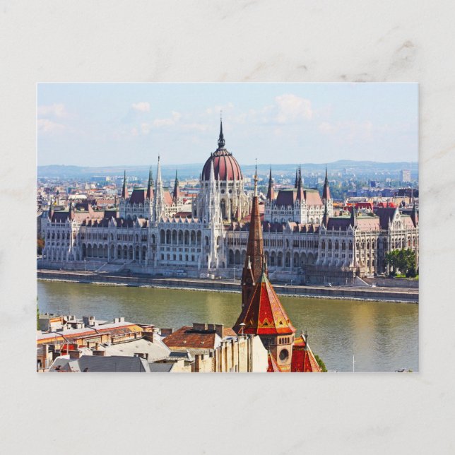Budapest, the building of the Parliament Postcard (Front)