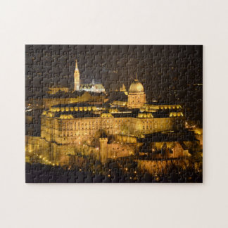 Budapest, The Royal Palace (Buda Castle) at night Jigsaw Puzzle