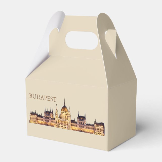 Budapest Travel Souvenir Favor Box (Front Side)