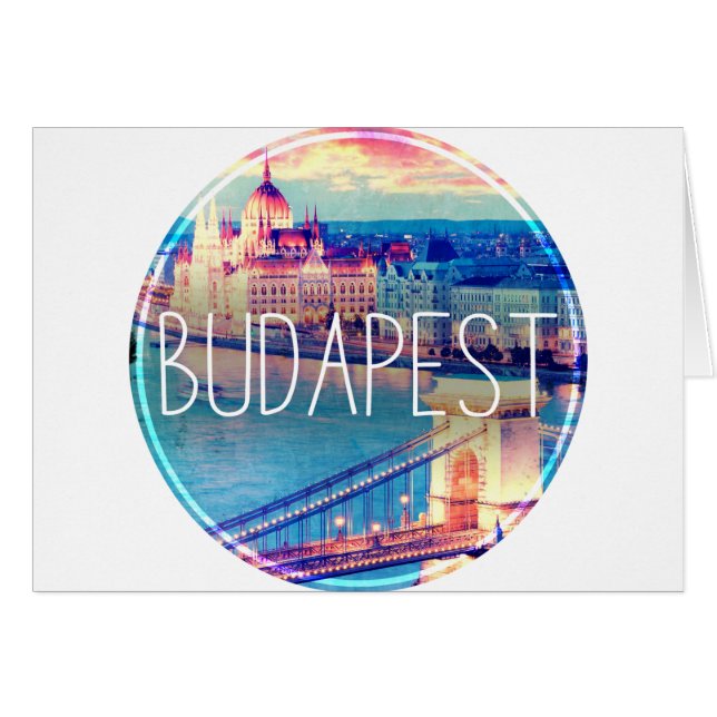 Budapest vintage, cercle (Devant horizontal)