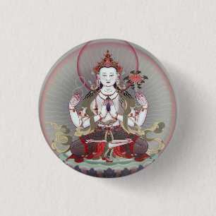 Buddha 1 Inch Round Button