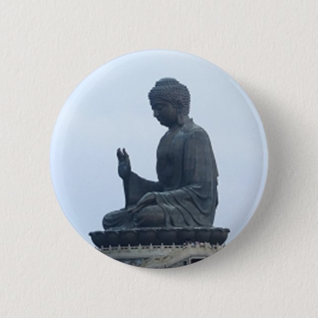 Buddha 2 Inch Round Button (Front)