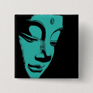 Buddha 2 Inch Square Button