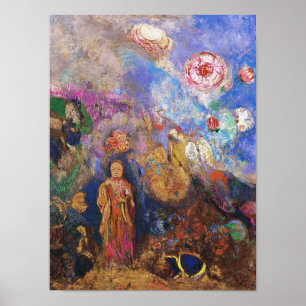 Buddha and the Flower - Poster Print by Redon