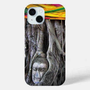 Buddha And The Tree Buddhism Thailand Photography iPhone 15 Case