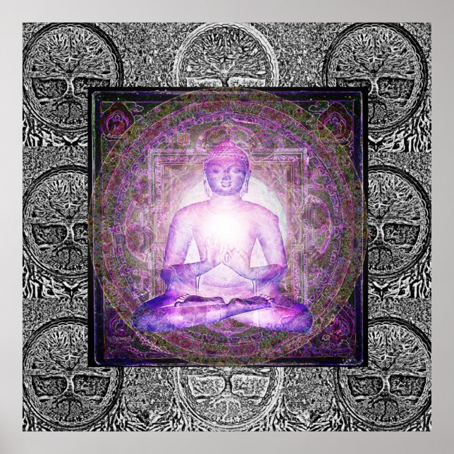 Buddha and Tree of Life Poster (Front)