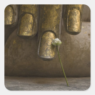 Buddha at Wat Si Chum. Square Sticker