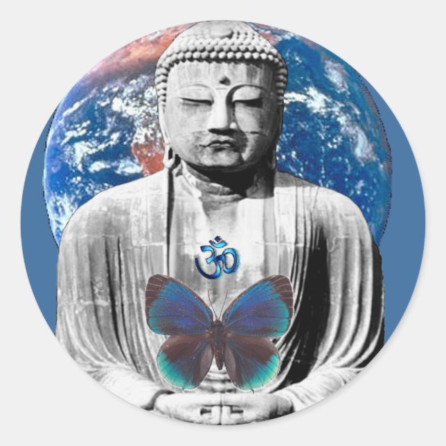 Buddha Awaits Sticker (Front)