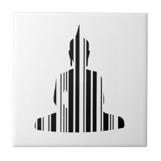 BUDDHA BAR CODE Buddhist Barcode Pattern Design Tile