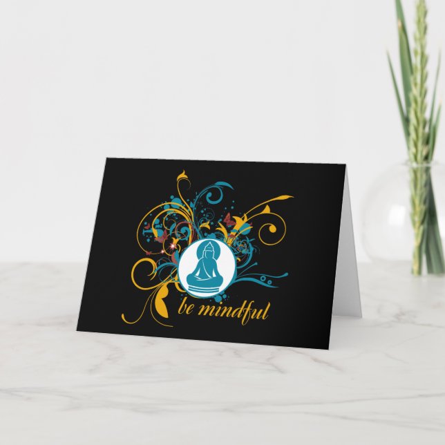 Buddha Be Mindful Card (Front)