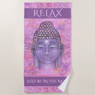 Buddha Beach Towel (text customizable)