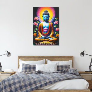 Buddha - Blooming Mindfulness Canvas Print