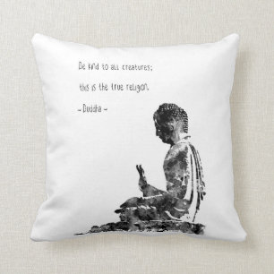 Buddha, Buddha quote, watercolor Buddha Throw Pillow