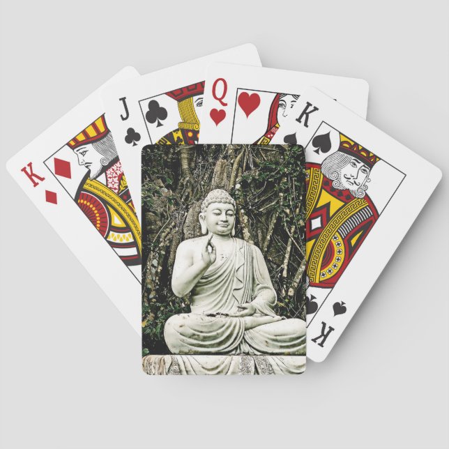 buddha, buddhism, asian, traditional, religion, playing cards (Back)