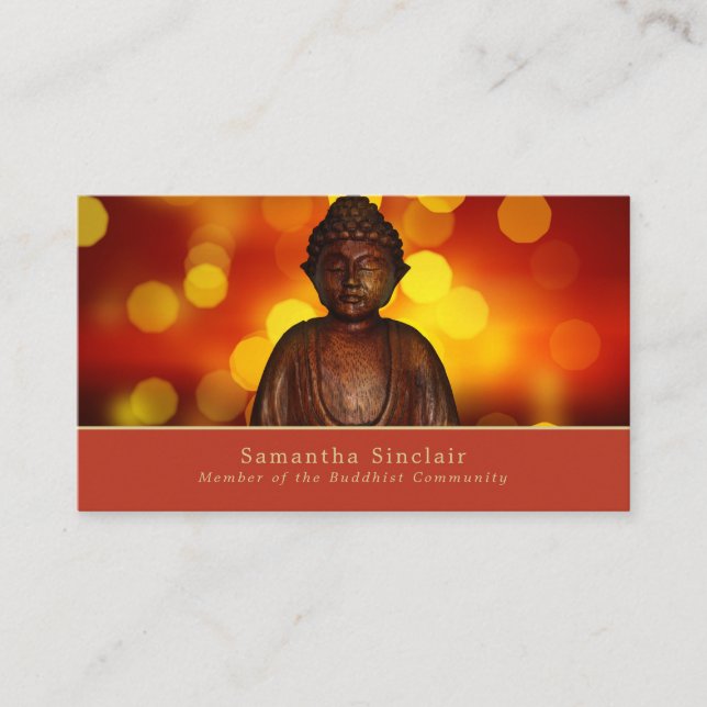 Buddha, Buddhism, Buddhist Business Card (Front)