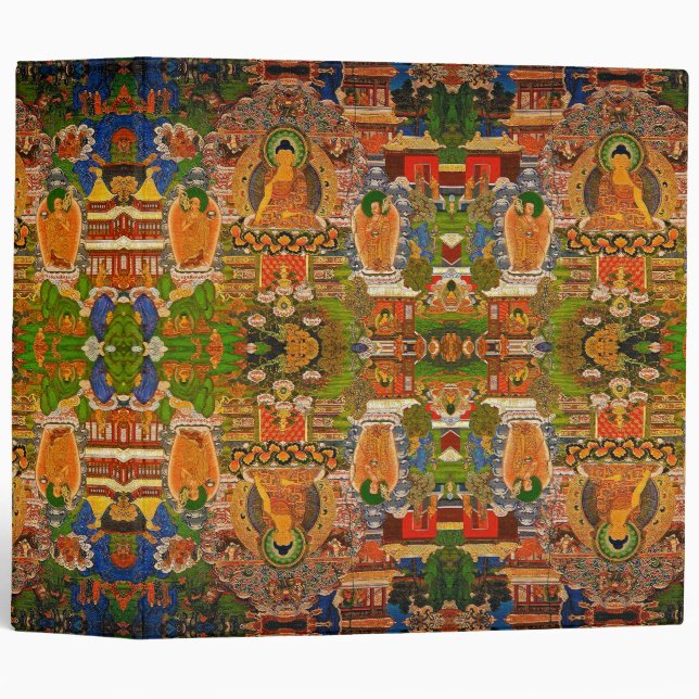 Buddha Buddhist Buddhism Blessing Boho Bohemian Binder (Front/Spine)