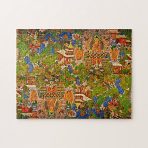Buddha Buddhist Buddhism Blessing Boho Bohemian Jigsaw Puzzle