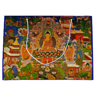 Buddha Buddhist Buddhism Blessing Boho Bohemian Large Gift Bag