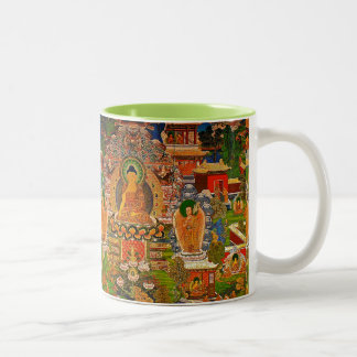 Buddha Buddhist Buddhism Blessing Boho Bohemian Two-Tone Coffee Mug