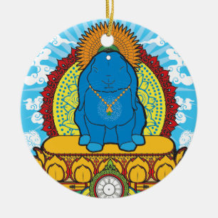 BUDDHA BUN CERAMIC ORNAMENT