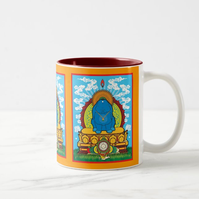 BUDDHA BUN Two-Tone COFFEE MUG (Right)