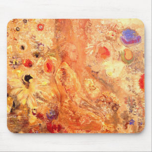 Buddha by Symbolist Painter Odilon Redon Mouse Pad