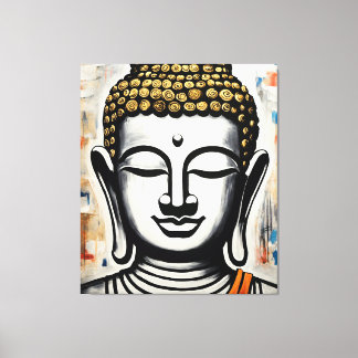 Buddha Canvas Painting, Gallery Wrapped