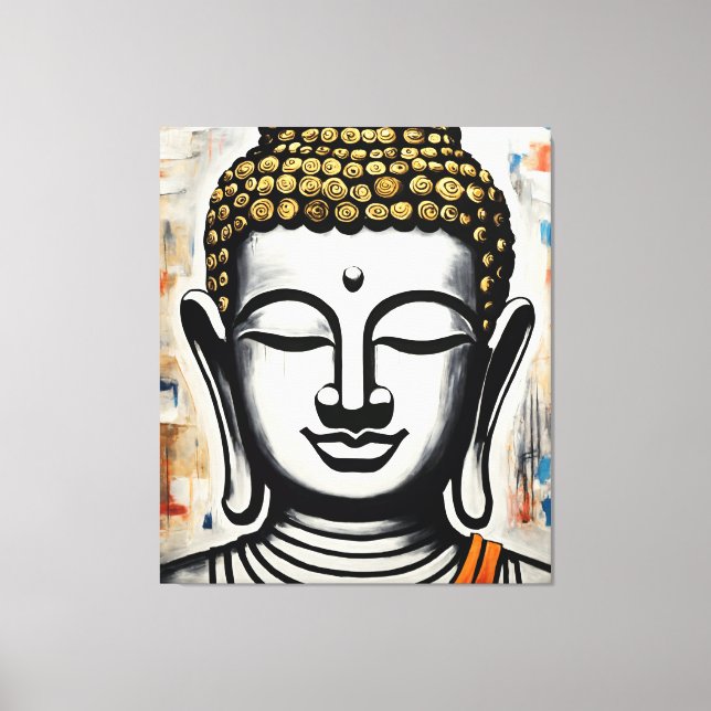 Buddha Canvas Painting, Gallery Wrapped Print (Front)