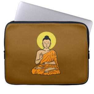 Buddha cartoon Buddhism.net  Laptop Sleeve