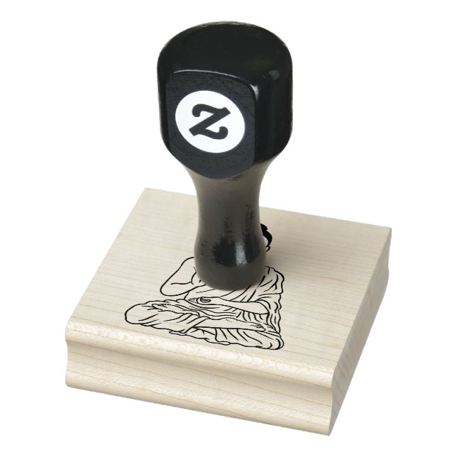 Buddha cartoon Buddhism.net Rubber Stamp (Stamp)
