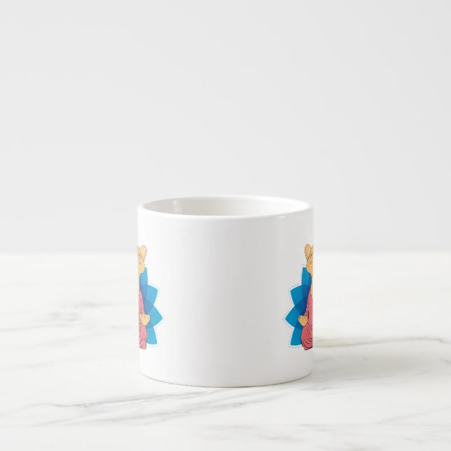 Buddha cat meditating - Guru cat - Namaste - Stay  Espresso Cup (Front)