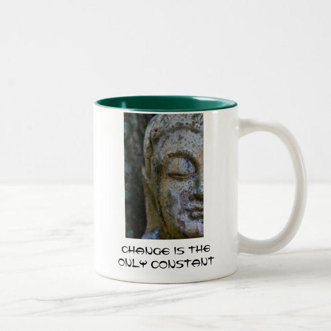 Buddha - Change is the Only Constant Two-Tone Coffee Mug (Right)