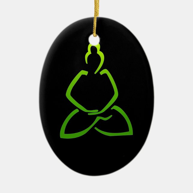 Buddha Christmas Ornament (Front)