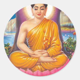 Buddha Classic Round Sticker