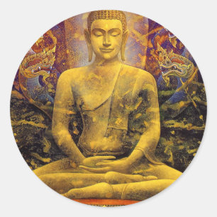Buddha Classic Round Sticker