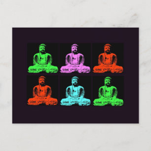 Buddha Collage Postcard