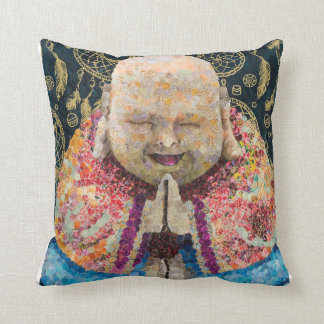 Buddha cotton throw pillow