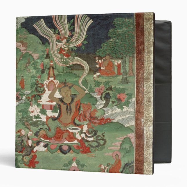Buddha cutting a tuft of hair binder (Front/Inside)