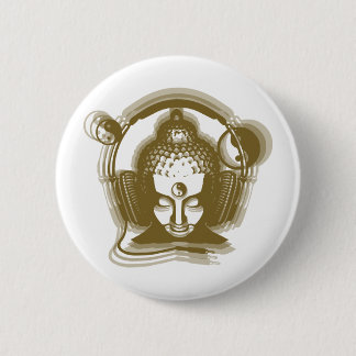 Buddha Deejay 2 Inch Round Button