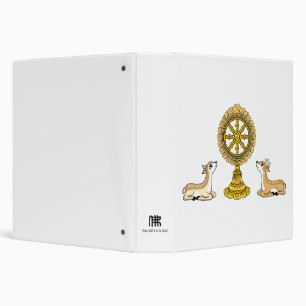 Buddha Dharma Wheel & Deers Avery Binder