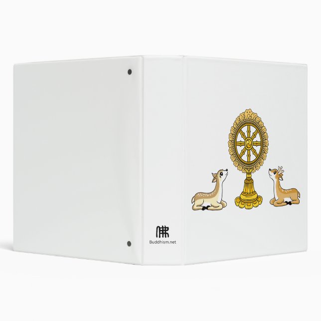 Buddha Dharma Wheel & Deers Avery Binder (Background)