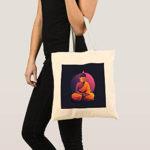 Buddha Digital Art Tote Bag