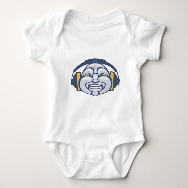 Buddha DJ Baby Bodysuit (Front)