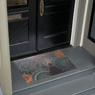 Buddha, Dot Art Mandala, Meditation Doormat