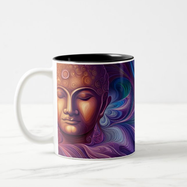 Buddha Dream — Tasse à café à deux tons (Gauche)