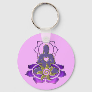 BUDDHA energy   light pink Keychain