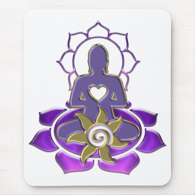 BUDDHA energy | make your own background Mouse Pad (Front)