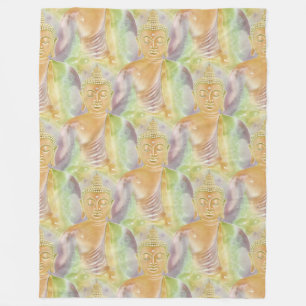 Buddha Energy - Watercolor seamless pattern 3 Fleece Blanket