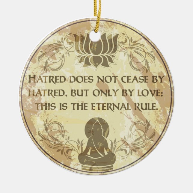 Buddha Eternal Rule Ceramic Ornament (Front)